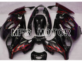 Suzuki GSX 750F 600F Katana 2004-2006 ABS Fairing - Flame - Black Red wine color - MFS4502
